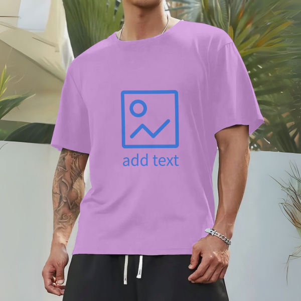 Einfarbiges Herren-T-Shirt