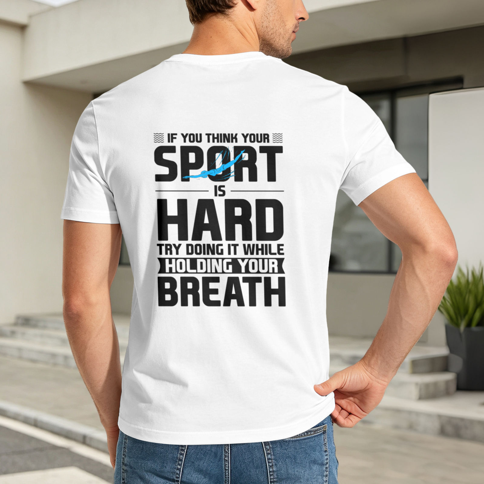 Hergestellt in Deutschland, Erwachsenen-T-Shirt aus 100 % Baumwolle mit 180 g/m² (mit Heat-Transfer-Print auf der Rückseite)