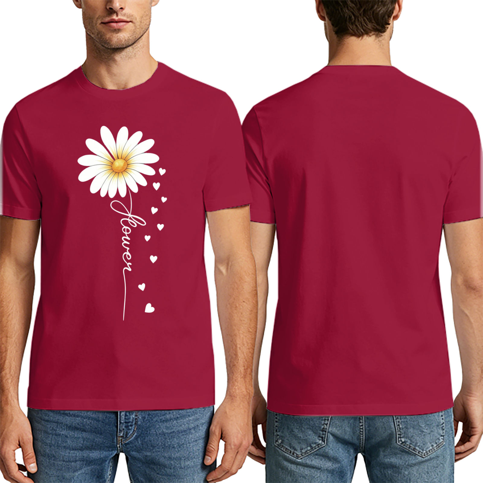 Mexican Poly-Cotton Adult T-Shirt (Front Customization) - Colorful