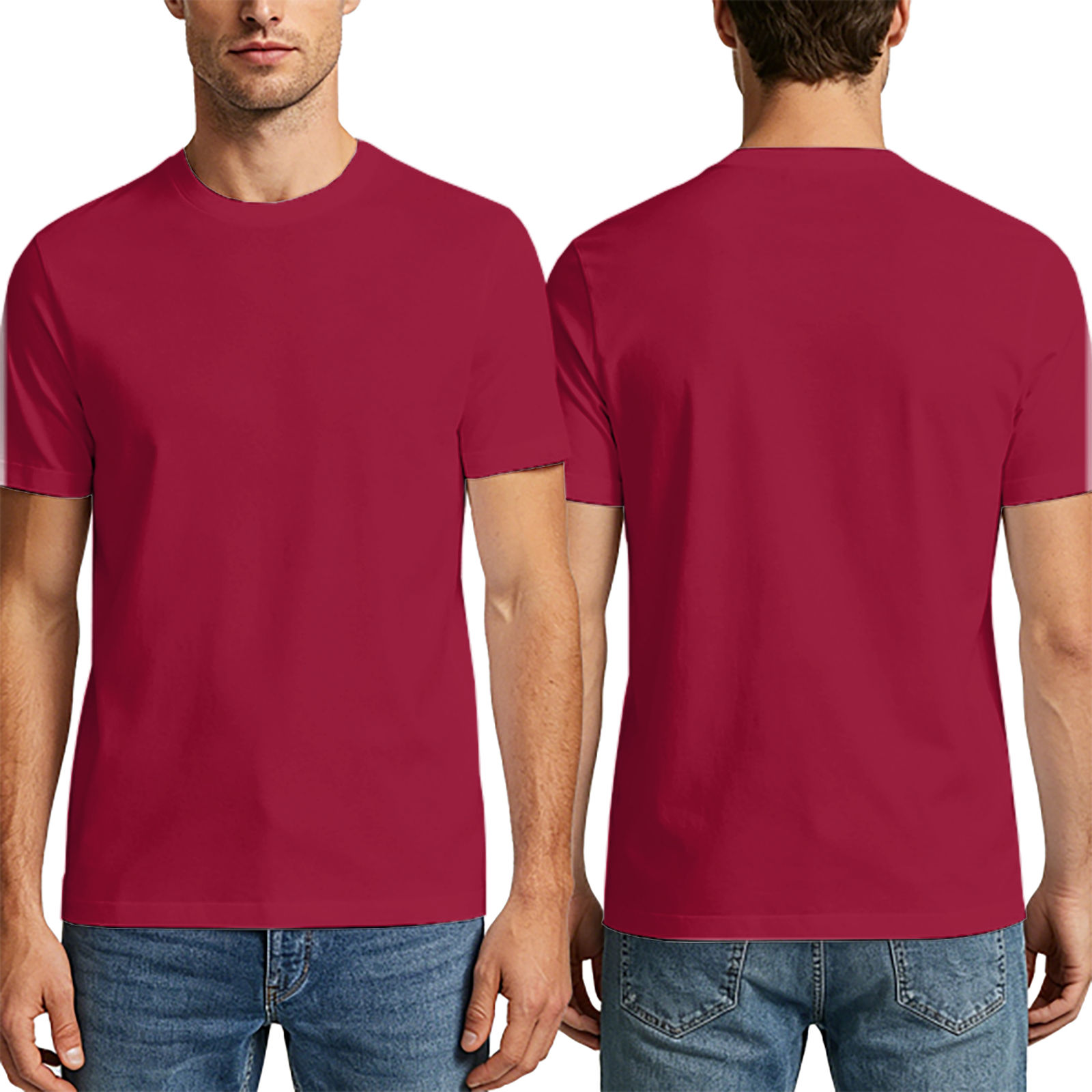 Mexican Poly-Cotton Adult T-Shirt (Solid Color, No Print) - Multicolor
