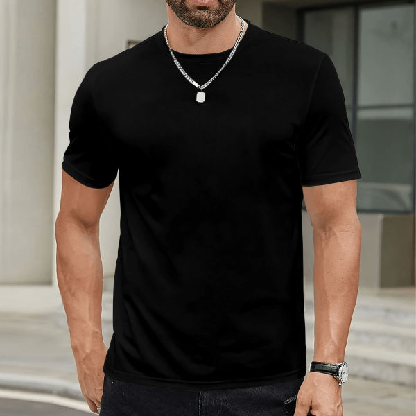 T-shirt in puro cotone da 180G prodotta negli Stati Uniti (colore tinta unita)