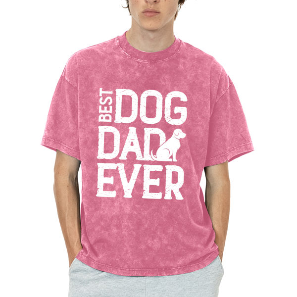 In den USA hergestelltes 230g gewaschenes T-Shirt (mit Wärmeübertragungsdruck auf der Vorderseite)