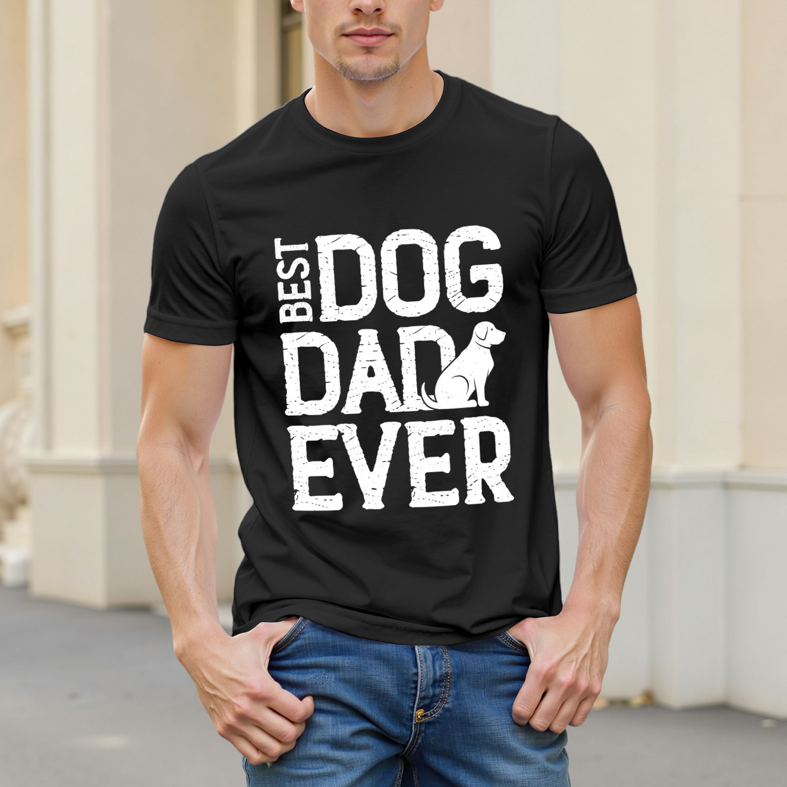 T-shirt 100% cotone da 180g prodotto negli USA con stampa transfer sulla parte anteriore