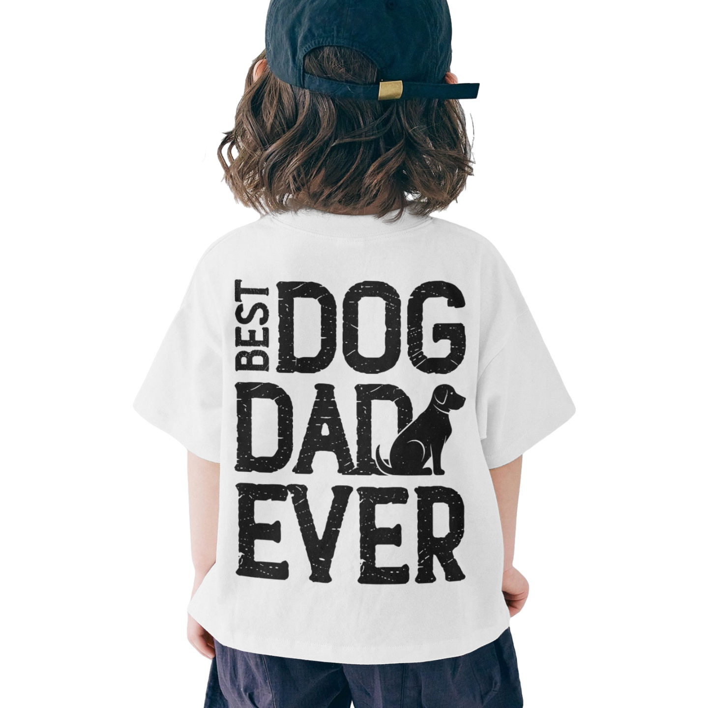 T-shirt per bambini in cotone puro da 180 g, prodotta negli Stati Uniti, con stampa termica sul retro