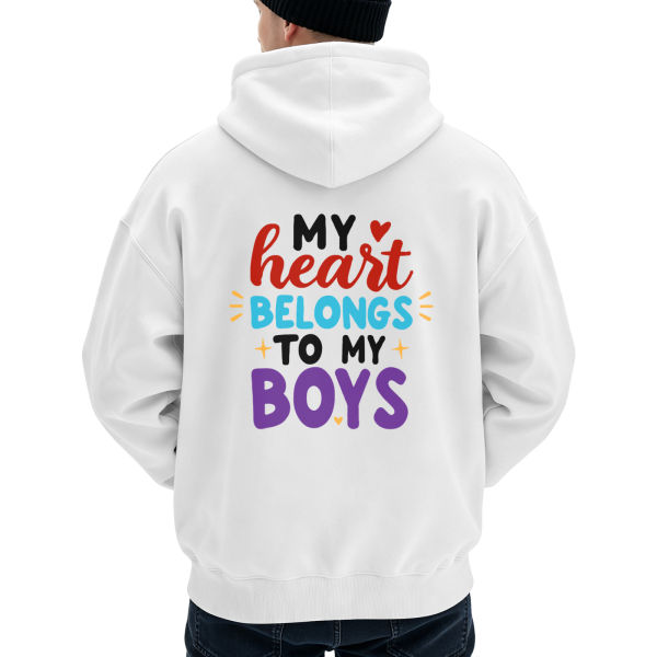 Adult hoodies manufactured in the US (with heat-transfer print on the back)